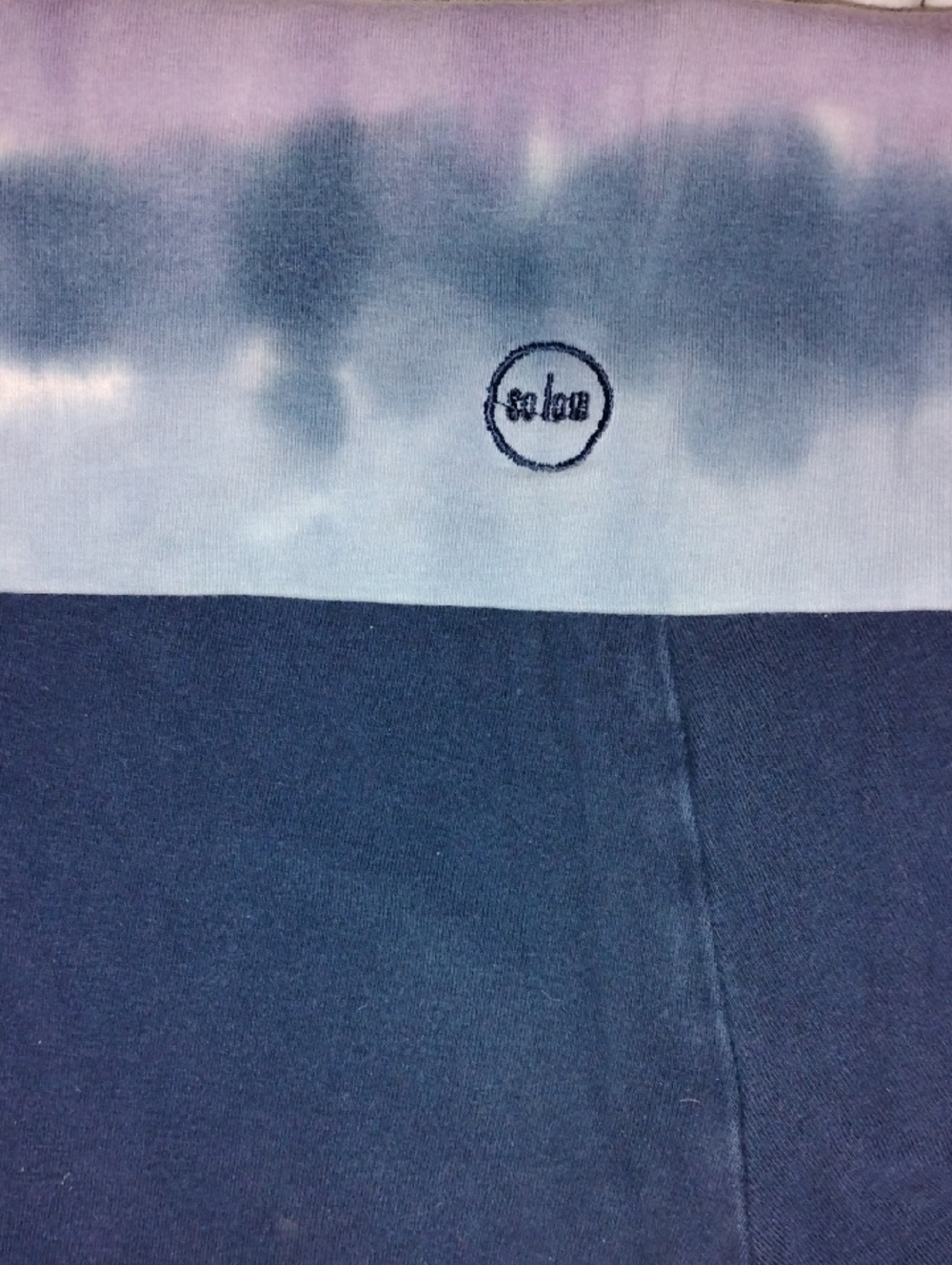 So Low Tie-Dye Panel Pants - Lavender, Light Blue & Navy